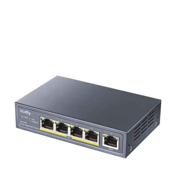 CUDY GS105P 5-PORT GIGABIT, POE+, 36W, DESKTOP SWITCH