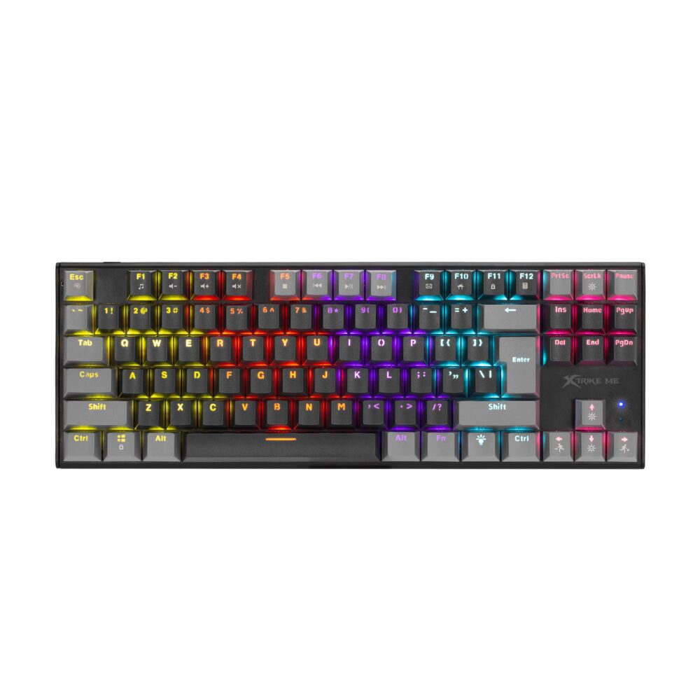 31621 XTRIKE ME GK-989B ΕΝΣΥΡΜΑΤΟ MHXANIKO ΠΛΗΚΤΡΟΛΟΓΙΟ, RGB, TENKEYLESS