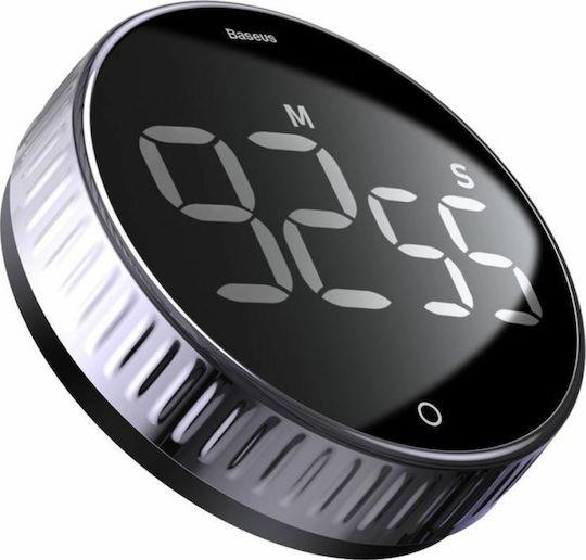 BASEUS HEYO ΧΡΟΜΟΜΕΤΡΟ ΑΝΤΙΣΤΡΟΦΗΣ ΜΕΤΡΗΣΗΣ ΚΟΥΖΙΝΑΣ, ΜΑΥΡΟ