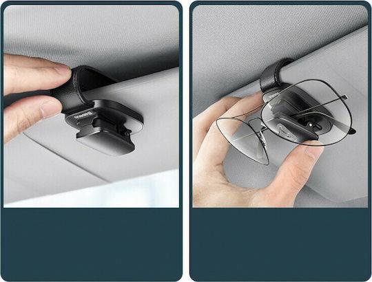 31671 BASEUS ΚΛΙΠ ΣΥΓΚΡΑΤΗΣΗΣ ΓΥΑΛΙΩΝ, ΑΥΤΟΚΙΝΗΤΟΥ, ΜΑΥΡΟ