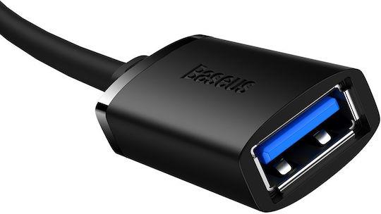 BASEUS AIRJOY ΚΑΛΩΔΙΟ ΕΠΕΚΤΑΣΗΣ, USB 3.0 MALE ΣΕ USB 3.0 FEMALE, 5M, ΜΑΥΡΟ