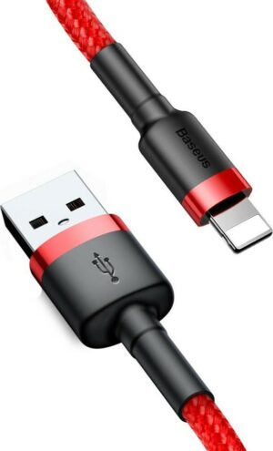 31685 BASEUS CAFULE ΚΑΛΩΔΙΟ ΦΟΡΤΙΣΗΣ, USB ΣΕ LIGHTNING, 2M, 1.5A, ΚΟΚΚΙΝΟ