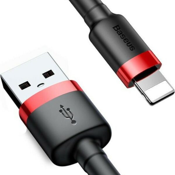 31685 BASEUS CAFULE ΚΑΛΩΔΙΟ ΦΟΡΤΙΣΗΣ, USB ΣΕ LIGHTNING, 2M, 1.5A, ΚΟΚΚΙΝΟ