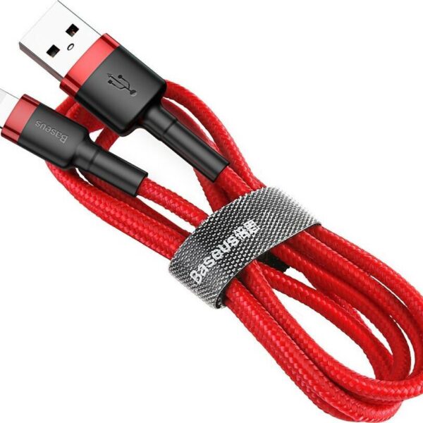 31686 BASEUS CAFULE ΚΑΛΩΔΙΟ ΦΟΡΤΙΣΗΣ, USB ΣΕ LIGHTNING, 2M, 1.5A, ΚΟΚΚΙΝΟ