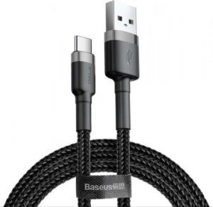 31711 BASEUS CAFULE ΚΑΛΩΔΙΟ ΦΟΡΤΙΣΗΣ, TYPE-C, 2A, 3M, ΓΚΡΙ