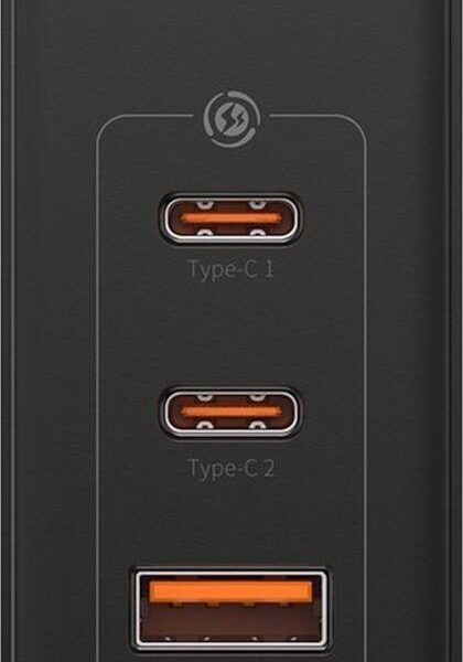 31731 BASEUS GAN 2 PRO ΦΟΡΤΙΣΤΗΣ ΓΡΗΓΟΡΗΣ ΦΟΡΤΙΣΗΣ, 2 ΘΥΡΕΣ TYPE C + 2 ΘΥΡΕΣ USB, 100W, ΜΑΥΡΟΣ