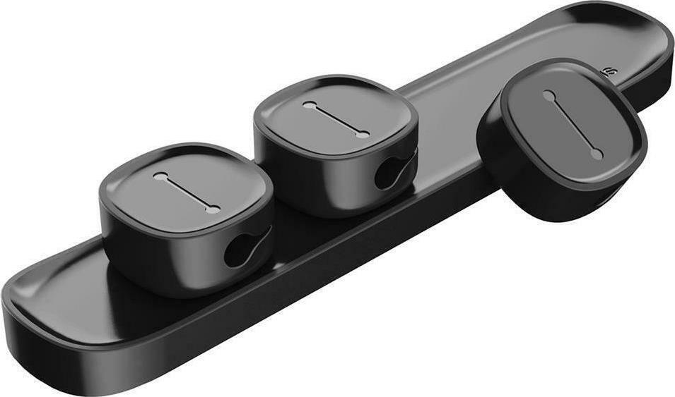 BASEUS LITE SERIES PEAS, ΚΛΙΠ ΟΡΓΑΝΩΣΗΣ ΚΑΛΩΔΙΩΝ, ΜΑΥΡΟ