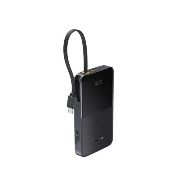 BASEUS ENERFILL FC51 BIPOW2 PRO, POWERBANK, 20000MAh, ΜΕ ΚΑΛΩΔΙΟ TYPE-C, 22.5W, ΜΕ ΨΗΦΙΑΚΗ ΟΘΟΝΗ, ΜΑΥΡΟ