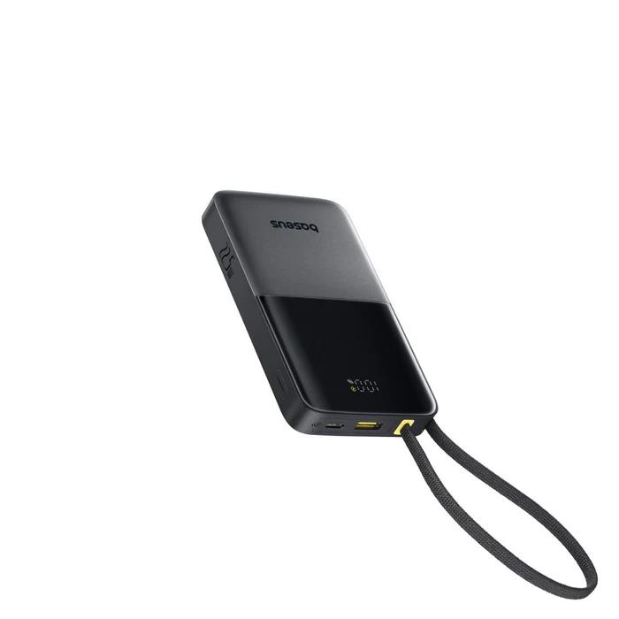 BASEUS ENERFILL FC51 BIPOW2 PRO, POWERBANK, 20000MAh, ΜΕ ΚΑΛΩΔΙΟ TYPE-C, 22.5W, ΜΕ ΨΗΦΙΑΚΗ ΟΘΟΝΗ, ΜΑΥΡΟ