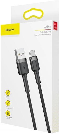 BASEUS CAFULE ΚΑΛΩΔΙΟ ΦΟΡΤΙΣΗΣ, TYPE-C, 3A, 1M, ΜΑΥΡΟ