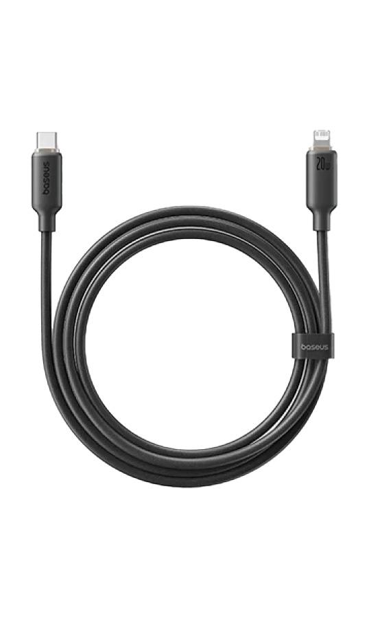 31999 BASEUS FOAMED SILICONE, ΚΑΛΩΔΙΟ ΓΡΗΓΟΡΗΣ ΦΟΡΤΙΣΗΣ, TYPE-C ΣΕ LIGHTNING, 20W, 1M, ΜΑΥΡΟ