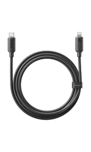 BASEUS FOAMED SILICONE, ΚΑΛΩΔΙΟ ΓΡΗΓΟΡΗΣ ΦΟΡΤΙΣΗΣ, TYPE-C ΣΕ LIGHTNING, 20W, 2M, ΜΑΥΡΟ