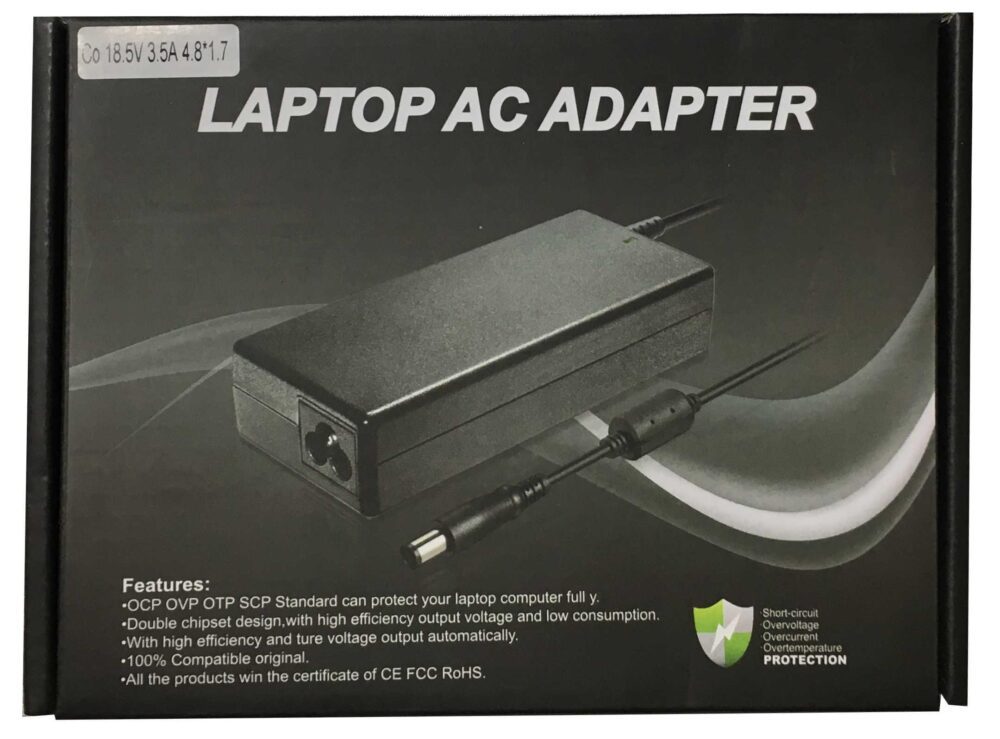 32028 ΤΡΟΦΟΔΟΤΙΚΟ ΓΙΑ HP/COMPAQ 18.5V, 3.5A, TIP SIZE: 4.8x1.7x12mm ΜΕ ΚΑΛΩΔΙΟ ΤΡΟΦΟΔΟΣΙΑΣ