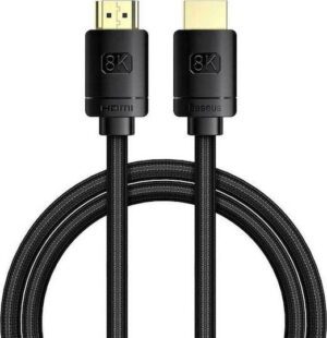 BASEUS HIGH DEFINITION SERIES, ΚΑΛΩΔΙΟ HDMI, 8Κ, 1m, ΜΑΥΡΟ
