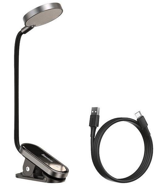 32123 BASEUS COMFORT READING ΦΩΤΙΣΤΙΚΟ, ΜΕ ΚΛΙΠ, ΓΚΡΙ