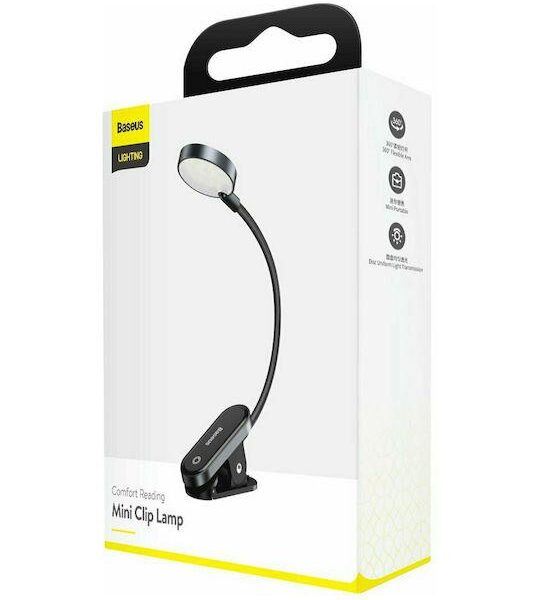 32125 BASEUS COMFORT READING ΦΩΤΙΣΤΙΚΟ, ΜΕ ΚΛΙΠ, ΓΚΡΙ