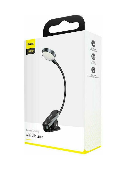 32125 BASEUS COMFORT READING ΦΩΤΙΣΤΙΚΟ, ΜΕ ΚΛΙΠ, ΓΚΡΙ