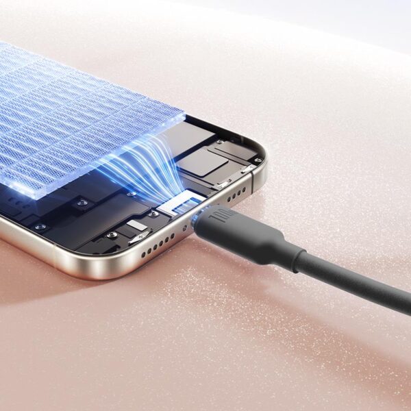 32173 BASEUS FOAMED SILICONE, ΚΑΛΩΔΙΟ ΓΡΗΓΟΡΗΣ ΦΟΡΤΙΣΗΣ, TYPE-C, 100W, 1M, ΛΕΥΚΟ