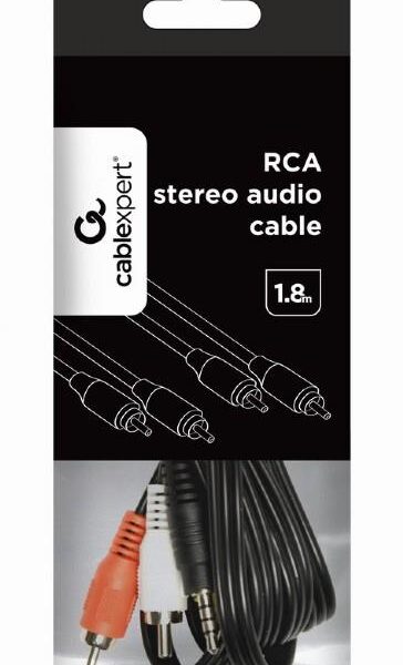 CABLEXPERT ΚΑΛΩΔΙΟ ΗΧΟΥ RCA x 2 TO RCA x 2 , 1.8m