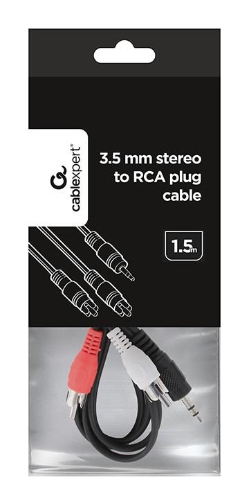 CABLEXPERT ΚΑΛΩΔΙΟ ΗΧΟΥ 3.5mm STEREO TO RCA PLUG CABLE 1.5m