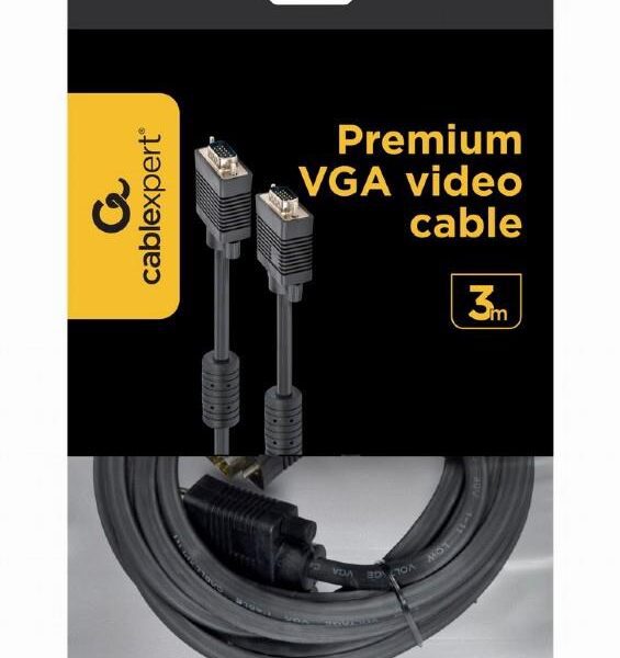 CABLEXPERT ΚΑΛΩΔΙΟ VGA MALE-MALE ΜΕ ΦΙΛΤΡΑ ΦΕΡΡΙΤΗ 3m