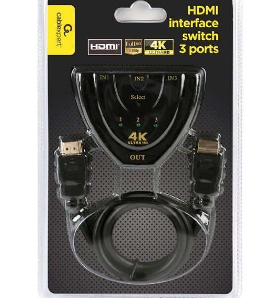 32218 CABLEXPERT HDMI SWITCH , 3 PORTS