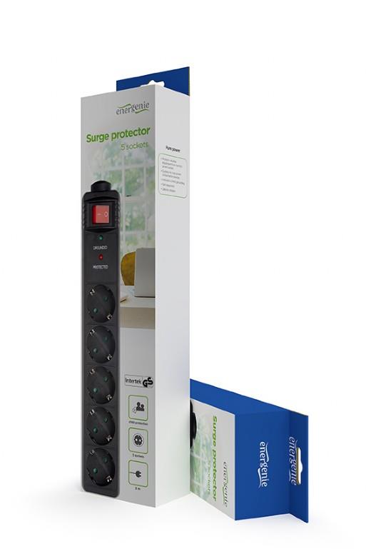 ENERGENIE ΠΟΛΥΜΠΡΙΖΟ ΑΣΦΑΛΕΙΑΣ 5 ΘΕΣΕΩΝ, 3Μ, 16Α