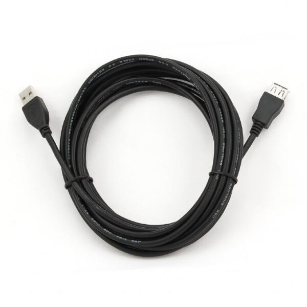 CABLEXPERT ΚΑΛΩΔΙΟ USB EXTENSION 2.0 MALE-FEMALE ΜΕ ΦΕΡΡΙΤΗ 5m