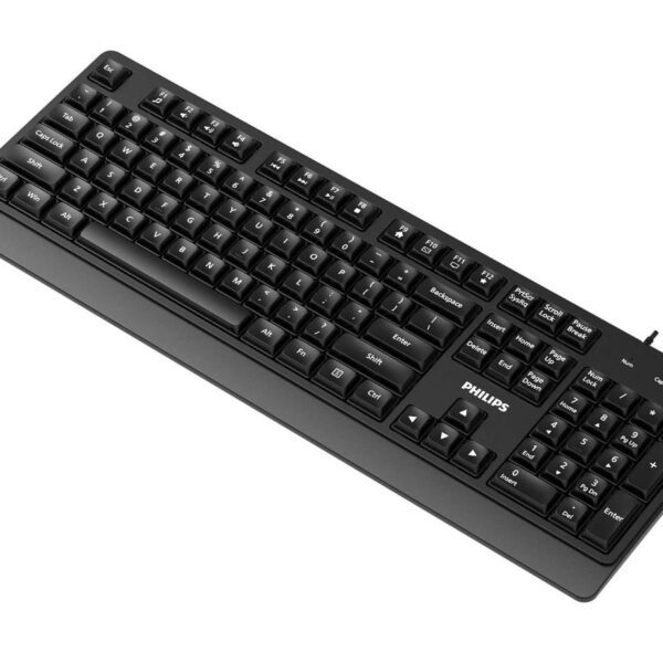 PHILIPS SPK6247 ΕΝΣΥΡΜΑΤΟ ΠΛΗΚΤΡΟΛΟΓΙΟ, ΜΑΥΡΟ, GR