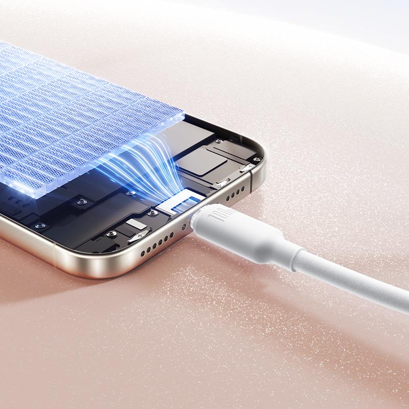 32556 BASEUS FOAMED SILICONE, ΚΑΛΩΔΙΟ ΓΡΗΓΟΡΗΣ ΦΟΡΤΙΣΗΣ, TYPE-C, 100W, 2M, ΛΕΥΚΟ