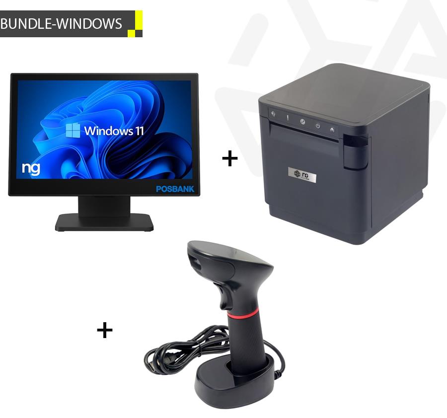 POSBANK APEXA CORE I5 1235U + ΘΕΡΜΙΚΟΣ ΕΚΤΥΠΩΤΗΣ ΚΟΥΖΙΝΑΣ + BARCODE SCANNER 2D