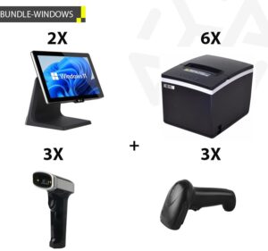 2 x NG POS N97, 8GB, 240GB SSD + 6 x ΘΕΡΜΙΚΟΙ 80mm + 3 x ΕΝΣΥΡΜΑΤΟ BARCODE SCANNER + 3 x ΑΣΥΡΜΑΤΟ BARCODE SCANNER 2D