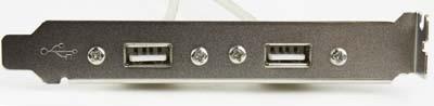 CABLEXPERT DUAL USB 2.0 RECEPTACLE ON BRACKET