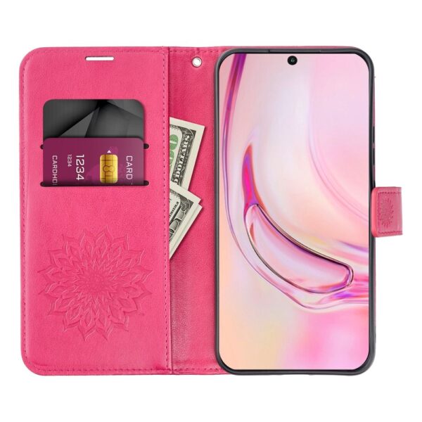 3890621cc362487f71f16e26aa8cf8d3 MEZZO Book case for SAMSUNG A37 5G mandala magenta