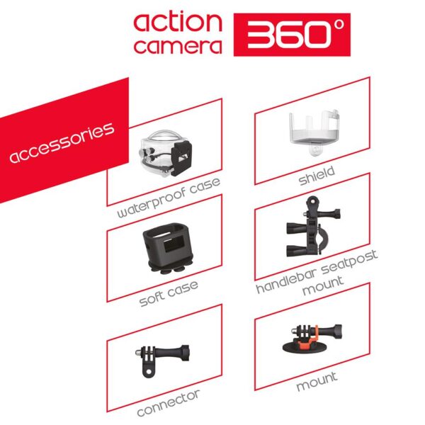 BILLOW WI-FI SPORT/ACTION CAMERA 360 DEGREES