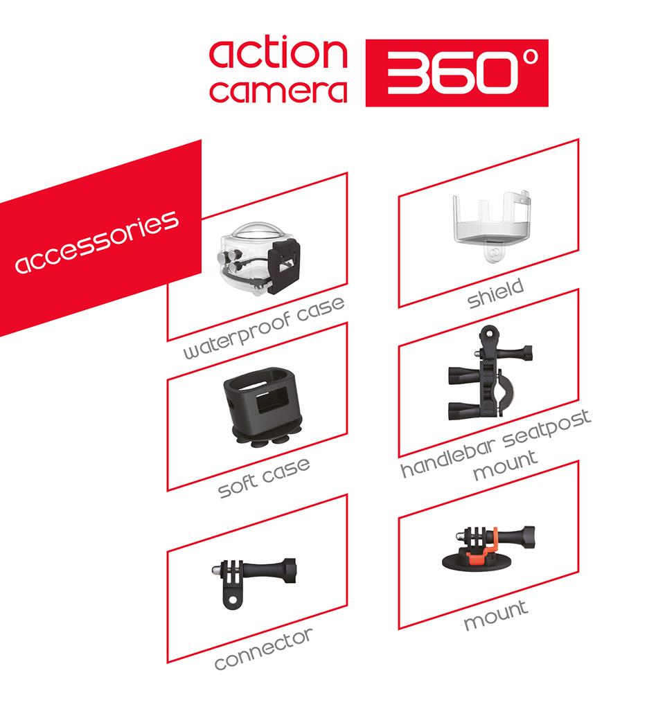 BILLOW WI-FI SPORT/ACTION CAMERA 360 DEGREES