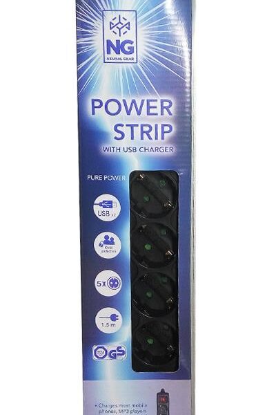 NG ΠΟΛΥΜΠΡΙΖΟ 5 ΘΕΣΕΩΝ ΜΕ USB ΘΥΡΑ SPG5U2