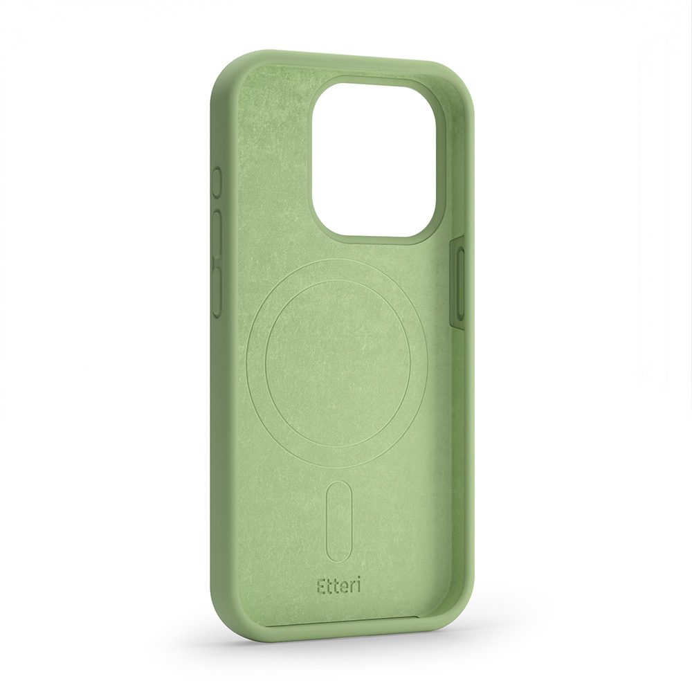 Etteri Silicone Mag case for Samsung Galaxy A57 5G light green
