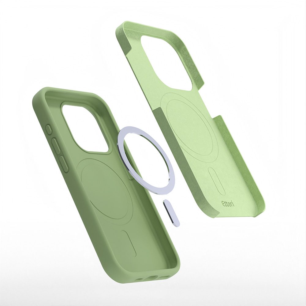 Etteri Silicone Mag case for Samsung Galaxy A57 5G light green
