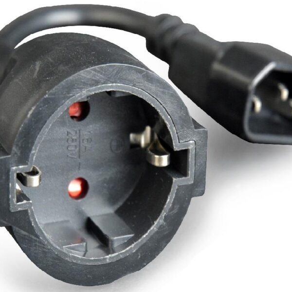 CABLEXPERT ΜΕΤΑΤΡΟΠΕΑΣ C14 ΑΡΣΕΝΙΚΟ ΣΕ SCHUKO ΘΥΛΗΚΟ