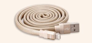 WK MAYAR LIGHTNING ΚΑΛΩΔΙΟ ΦΟΡΤΙΣΗΣ & DATA 1m, GOLD