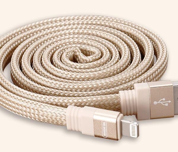 4819 WK MAYAR LIGHTNING ΚΑΛΩΔΙΟ ΦΟΡΤΙΣΗΣ & DATA 1m, GOLD