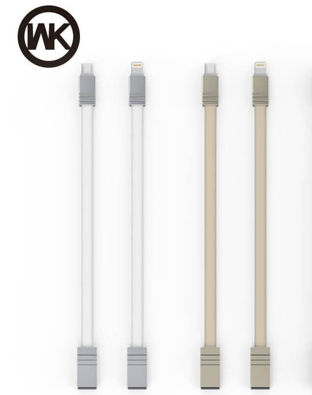 WK BLAZE MICRO USB ΚΑΛΩΔΙΟ ΦΟΡΤΙΣΗΣ & DATA 1m, SILVER