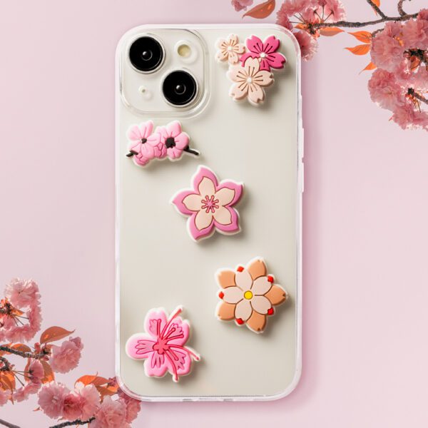 3D Sticker Pink blossom 5pcs set