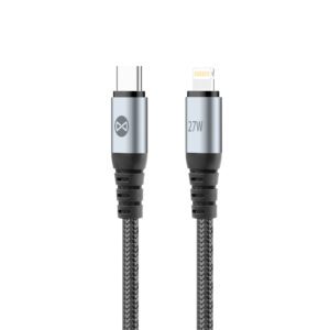 Forever Braix cable USB-C - Lightning 1,0 m 27W black