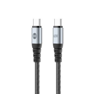 Forever Braix cable USB-C - USB-C 1,0 m 60W black
