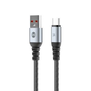 Forever Braix cable USB - USB-C 1,0 m 3A black