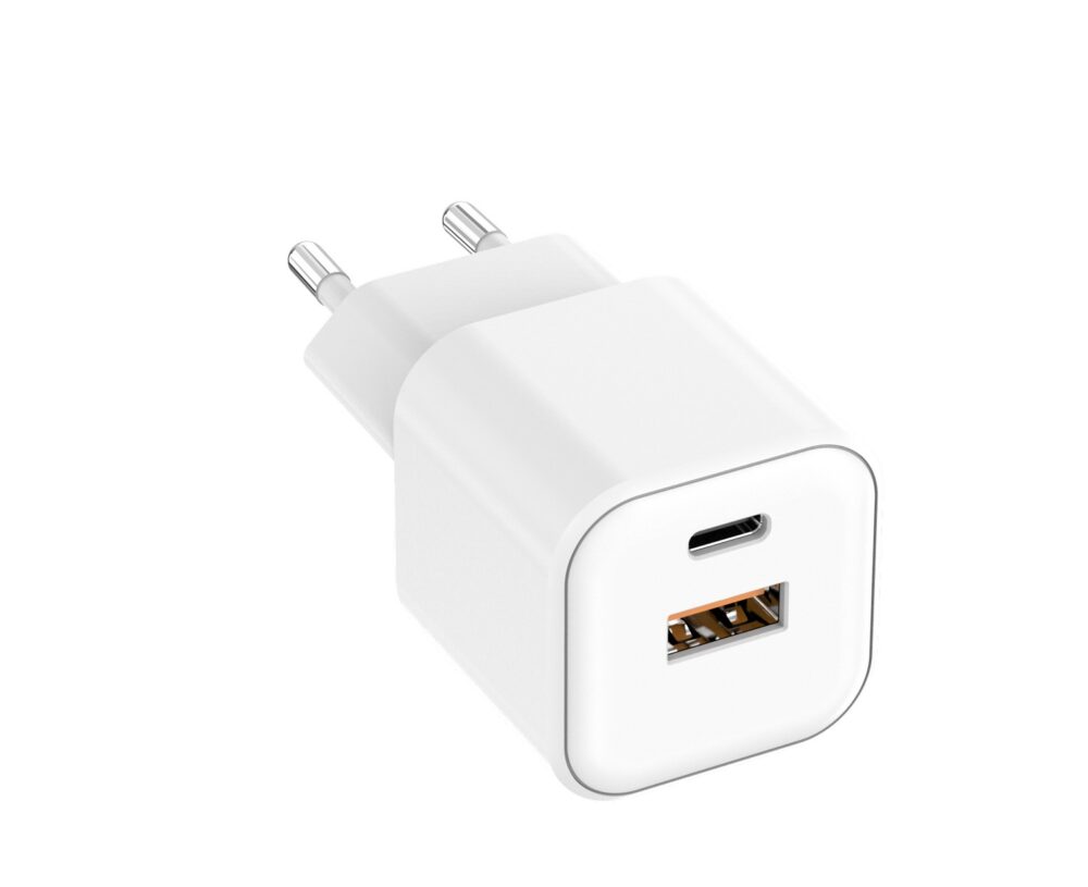 493190_oryg Setty wall charger USB-A + USB-C 20W LSGaN-AC-200 white