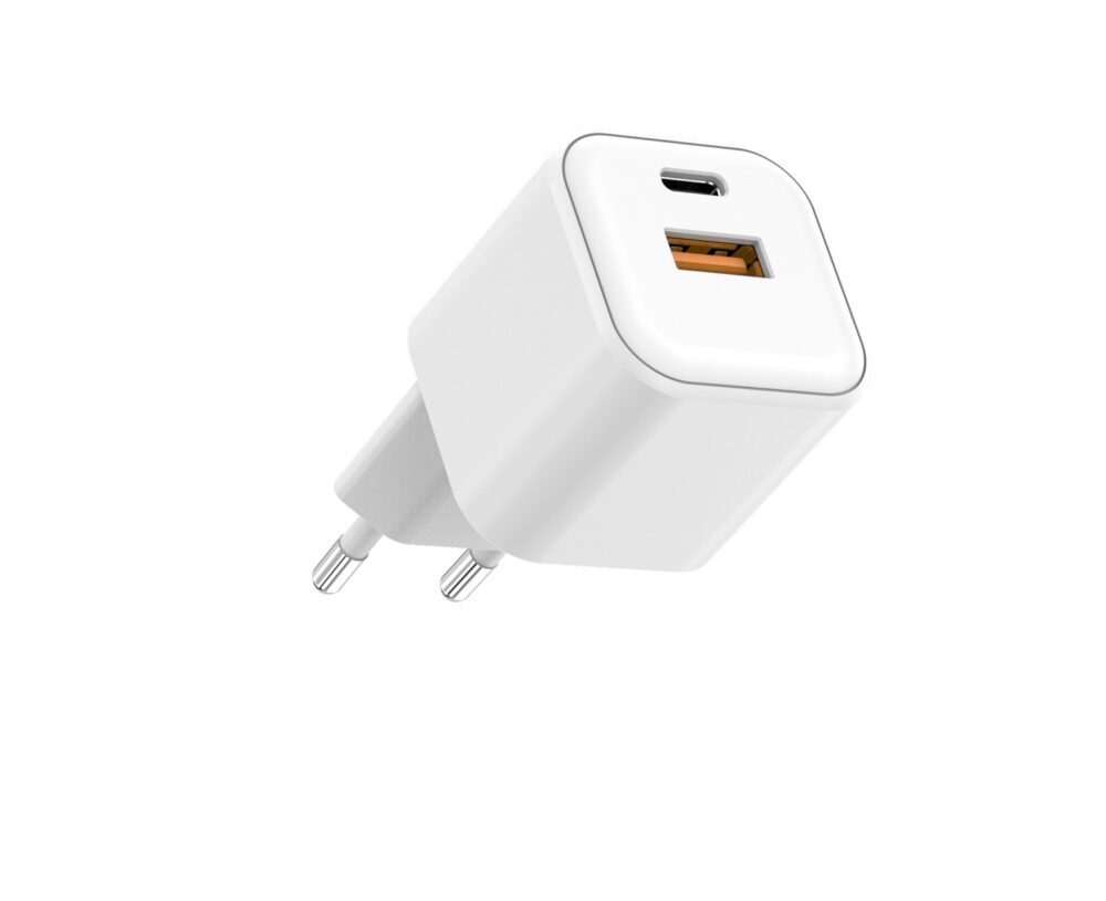 493192_oryg Setty wall charger USB-A + USB-C 20W LSGaN-AC-200 white