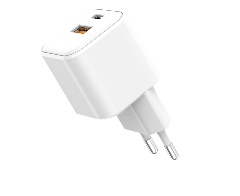 493194_oryg Setty wall charger USB-A + USB-C 20W LSGaN-AC-200 white